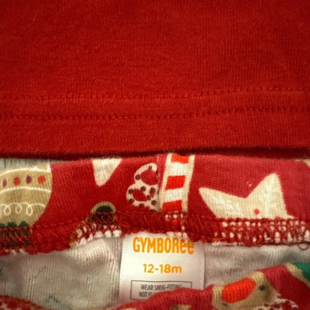 Gymboree Girls 12-18 Months Gingerbread House Holidays Long Sleeve Pjs